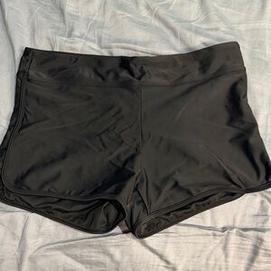 Women's Black Swim Shorts